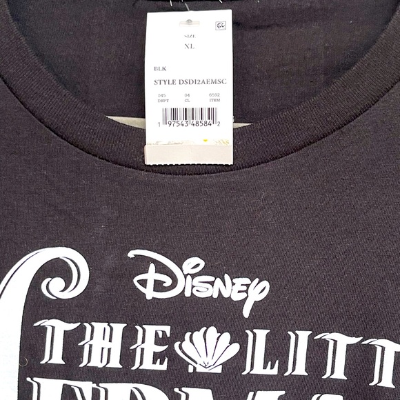 DISNEY Little Mermaid T-Shirt, Size XL, 24” PTP, 29” S/H, 100% Cotton - Picture 3 of 3